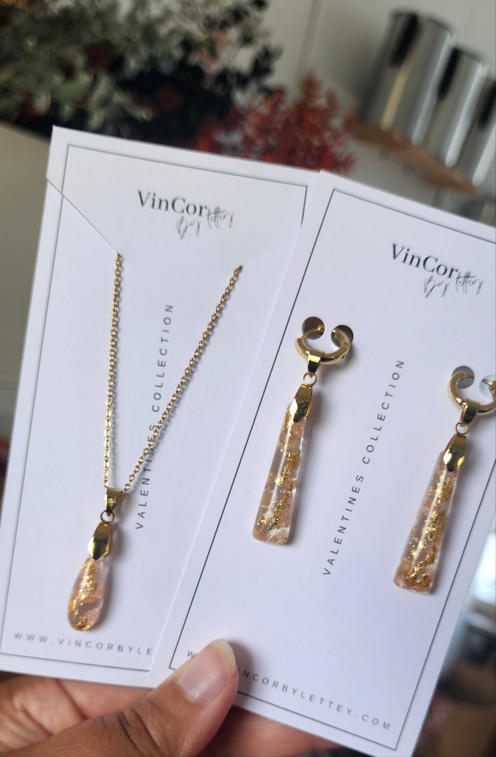 Pink Tear Drop and Patu Set