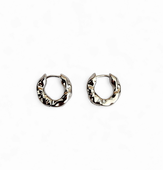 Artemis Silver Hoops