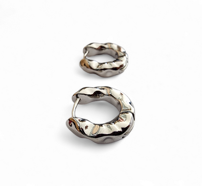 Artemis Silver Hoops